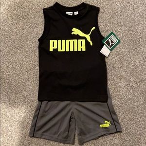 NWT Boys Puma 2pc athletic short and tank set